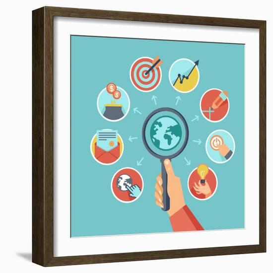 Business-venimo-Framed Art Print