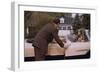 Businessman Dropping off Carpooler-William P^ Gottlieb-Framed Photographic Print
