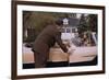 Businessman Dropping off Carpooler-William P. Gottlieb-Framed Photographic Print