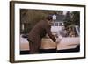 Businessman Dropping off Carpooler-William P. Gottlieb-Framed Photographic Print