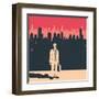 Businessman in the City-JoeBakal-Framed Art Print