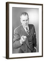 Businessman Pointing-Philip Gendreau-Framed Photographic Print