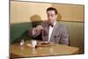 Businessman Pouring Syrup on Pancakes-William P. Gottlieb-Mounted Photographic Print