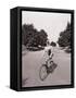 Businessman Riding a Bicycle-Philip Gendreau-Framed Stretched Canvas
