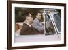 Businessmen Carpooling to Work in Convertible-William P. Gottlieb-Framed Photographic Print