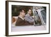 Businessmen Carpooling to Work in Convertible-William P. Gottlieb-Framed Photographic Print