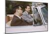 Businessmen Carpooling to Work in Convertible-William P. Gottlieb-Mounted Photographic Print