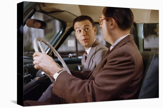 Businessmen Carpooling to Work-William P. Gottlieb-Stretched Canvas