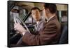 Businessmen Carpooling to Work-William P. Gottlieb-Framed Stretched Canvas