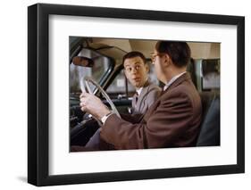 Businessmen Carpooling to Work-William P. Gottlieb-Framed Photographic Print