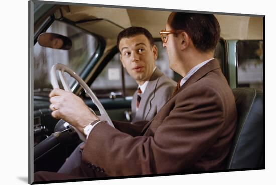 Businessmen Carpooling to Work-William P. Gottlieb-Mounted Photographic Print