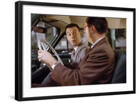 Businessmen Carpooling to Work-William P. Gottlieb-Framed Photographic Print