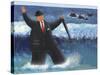 Businessmen's Holiday-Peter Adderley-Stretched Canvas