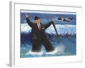 Businessmen's Holiday-Peter Adderley-Framed Art Print