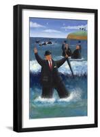 Businessmen's Holiday-Peter Adderley-Framed Art Print