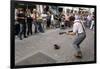 Busker Entertaining the Crowds, Galway, County Galway, Connacht, Republic of Ireland-Gary Cook-Framed Photographic Print