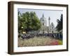 Buskers Festival at St. Charles' Church (Karlskirche), Resselpark, Karlsplatz, Vienna, Austria-Jean Brooks-Framed Photographic Print