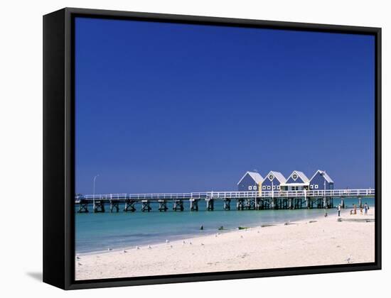 Busselton Jetty, Busselton, Western Australia, Australia-Doug Pearson-Framed Stretched Canvas