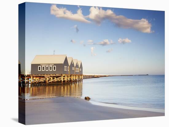 Busselton Pier at Dawn, Western Australia, Australia-Ian Trower-Stretched Canvas