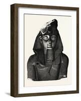 Bust, from the Ramesseum, Egypt, 1879-null-Framed Giclee Print