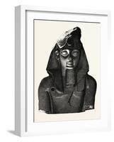 Bust, from the Ramesseum, Egypt, 1879-null-Framed Giclee Print