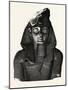 Bust, from the Ramesseum, Egypt, 1879-null-Mounted Giclee Print