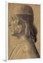 Bust-Length Portrait of a Man in Profile to Left, Wearing a Cap, 1475-1500-null-Framed Giclee Print