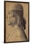 Bust-Length Portrait of a Man in Profile to Left, Wearing a Cap, 1475-1500-null-Framed Giclee Print