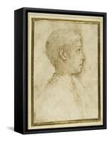 Bust of a Boy in Profile to the Right-Parmigianino-Framed Stretched Canvas