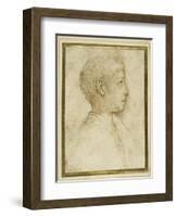 Bust of a Boy in Profile to the Right-Parmigianino-Framed Giclee Print