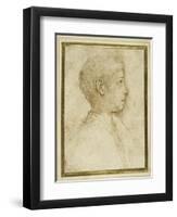 Bust of a Boy in Profile to the Right-Parmigianino-Framed Giclee Print