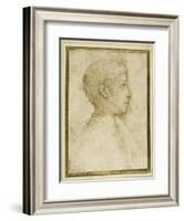 Bust of a Boy in Profile to the Right-Parmigianino-Framed Giclee Print