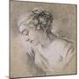 Bust of a Girl in Profile to Left-Francois Boucher-Mounted Giclee Print