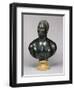 Bust of a Man (Black Limestone and Yellow Marble) (See also 281573)-Francis Harwood-Framed Giclee Print