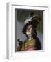 Bust of a Man in a Gorget and a Feathered Beret, 1627-Rembrandt van Rijn-Framed Giclee Print