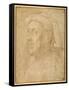 Bust of a Man Wearing a Chaperon-Lorenzo di Credi-Framed Stretched Canvas