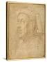 Bust of a Man Wearing a Chaperon-Lorenzo di Credi-Stretched Canvas