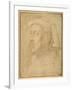 Bust of a Man Wearing a Chaperon-Lorenzo di Credi-Framed Giclee Print