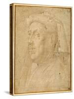 Bust of a Man Wearing a Chaperon-Lorenzo di Credi-Stretched Canvas