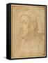 Bust of a Man Wearing a Chaperon-Lorenzo di Credi-Framed Stretched Canvas