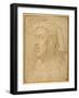 Bust of a Man Wearing a Chaperon-Lorenzo di Credi-Framed Giclee Print