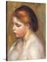 Bust of a Nude Young Female-Pierre-Auguste Renoir-Stretched Canvas