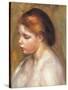 Bust of a Nude Young Female-Pierre-Auguste Renoir-Stretched Canvas