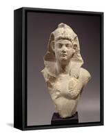Bust of a Roman Emperor as a Pharaoh-Roman Period Egyptian-Framed Stretched Canvas
