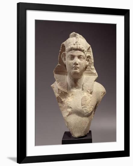 Bust of a Roman Emperor as a Pharaoh-Roman Period Egyptian-Framed Giclee Print