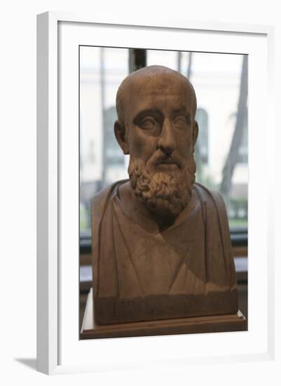 Bust of a Stoic (Possibly Kleantho), Roman, after a Greek Original of C280 BC-null-Framed Photographic Print