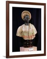 Bust of a Sudanese Man, 1857 (Onyx & Bronze)-Charles-Henri-Joseph Cordier-Framed Giclee Print