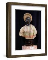 Bust of a Sudanese Man, 1857 (Onyx & Bronze)-Charles-Henri-Joseph Cordier-Framed Giclee Print