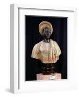 Bust of a Sudanese Man, 1857 (Onyx & Bronze)-Charles-Henri-Joseph Cordier-Framed Giclee Print