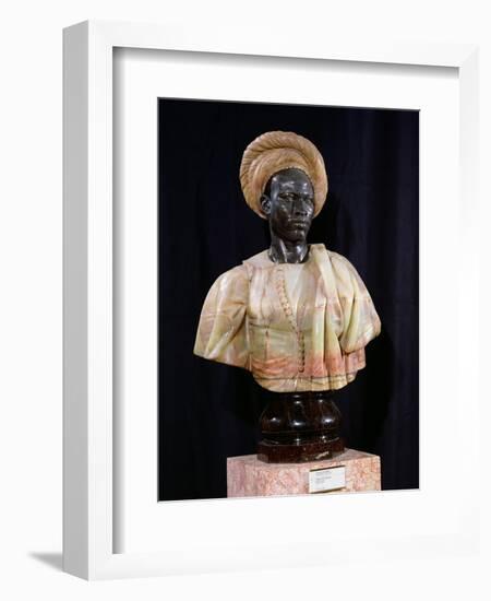 Bust of a Sudanese Man, 1857 (Onyx & Bronze)-Charles-Henri-Joseph Cordier-Framed Giclee Print